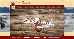 Desktop Screenshot of haus-zangerl.at